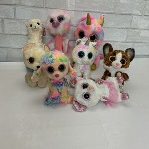 Ty Colorful Plush lot  8